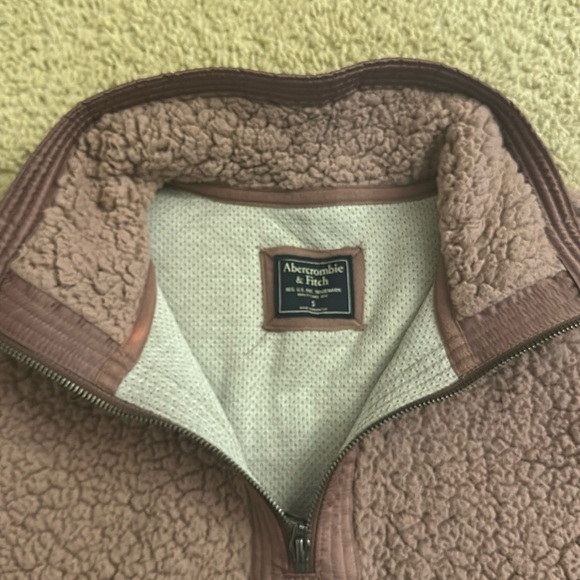 Abercrombie & Fitch HALF ZIP SHERPA PULLOVER - Picture 2 of 8